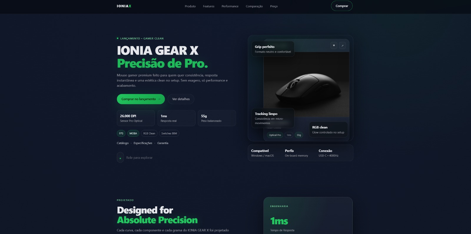 Landing page de consultoria em tecnologia